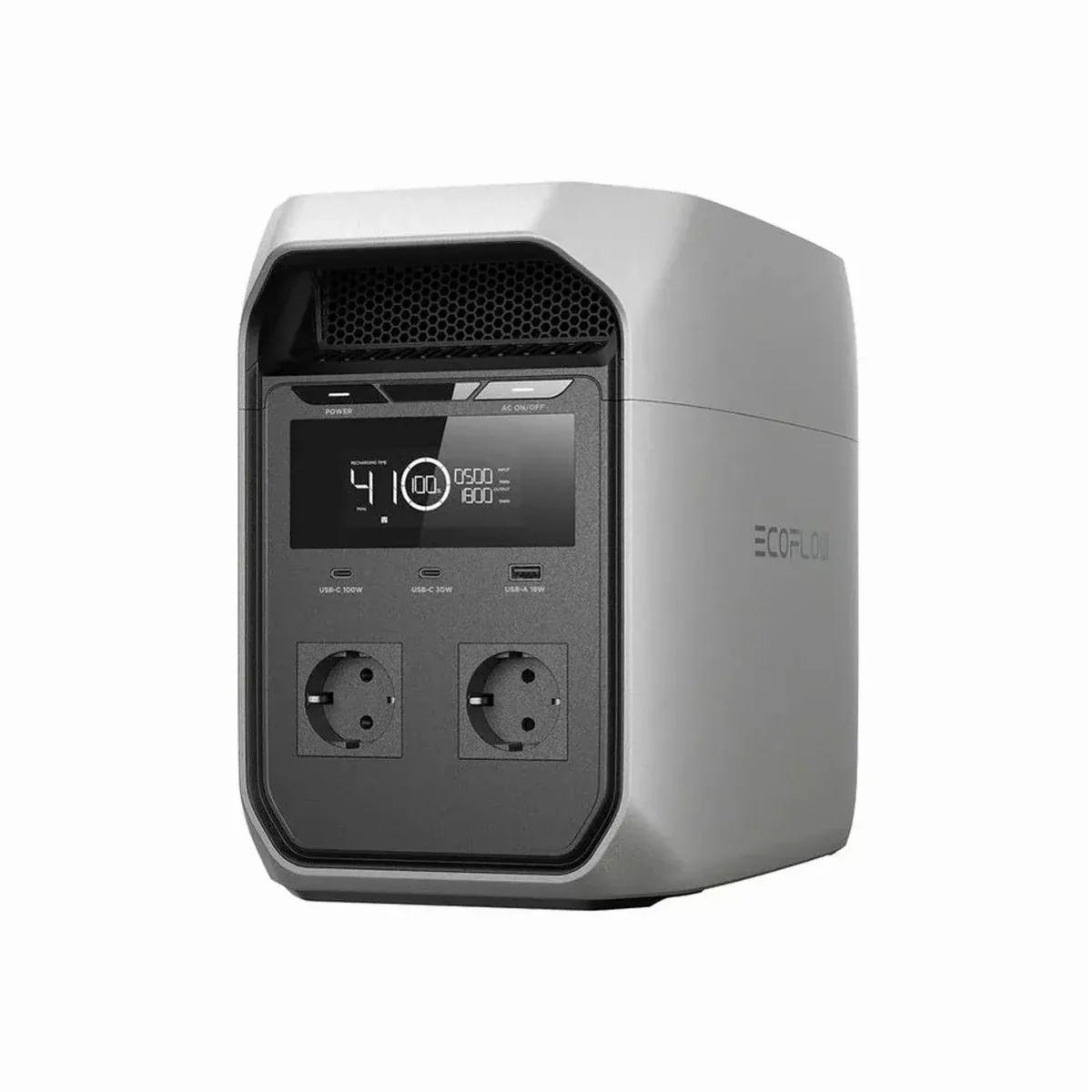 Ecoflow DELTA 3 Powerstation, 1.800 W Dauerleistung, 3.600 W Spitzenleistung, 60 Minuten Ladezeit