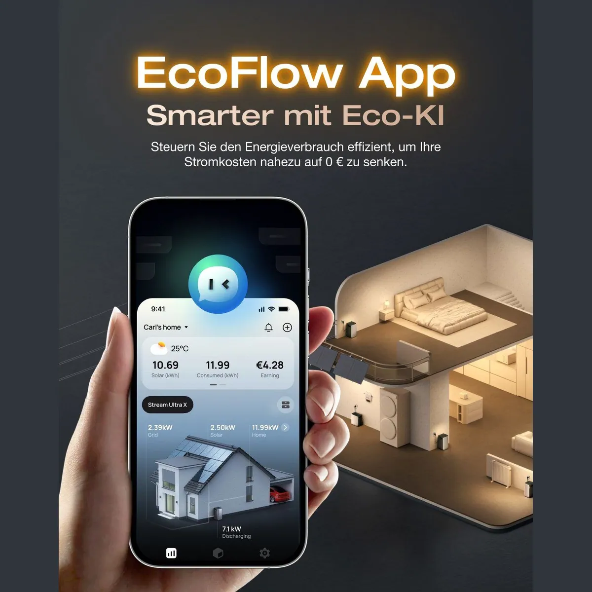 EcoFlow STREAM Ultra X, 3,84 kWh Kapazität, erweiterbar, Plug & Play 4