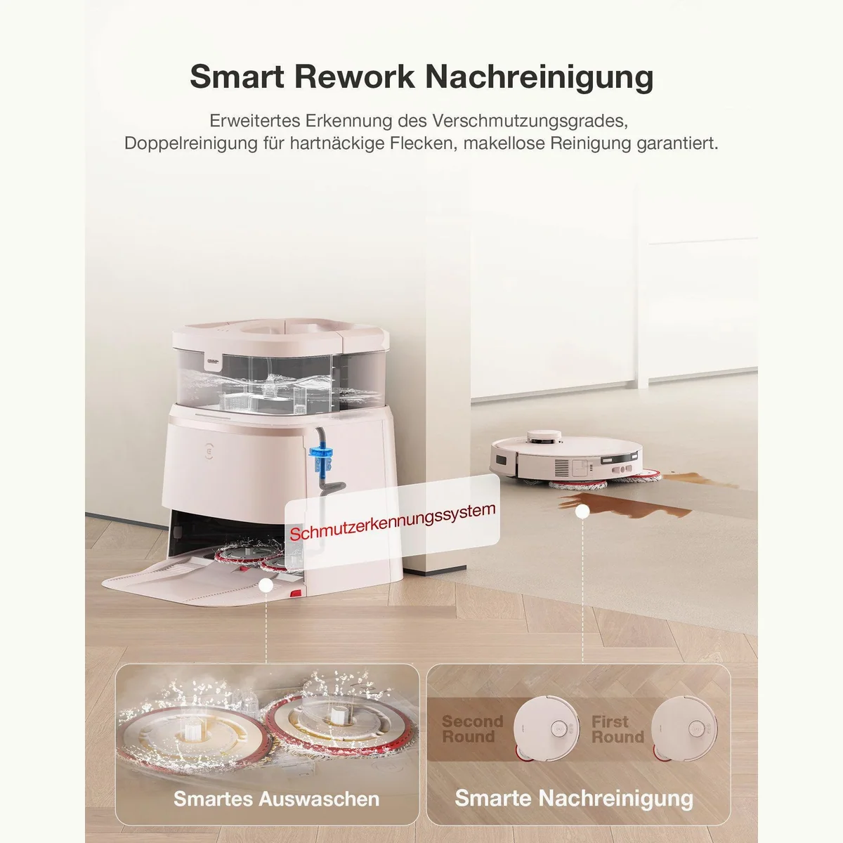 ECOVACS Deebot T30 PRO Omni, kraftvolle Reinigung, automatische Moppreinigung, Smart-Funktionen 3