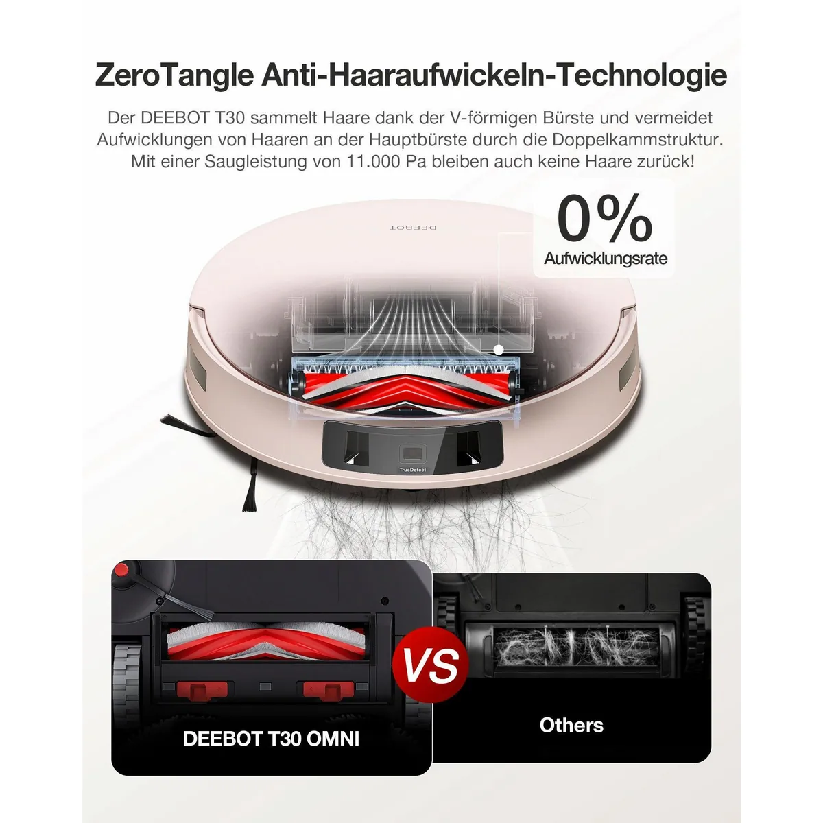 ECOVACS Deebot T30 PRO Omni, kraftvolle Reinigung, automatische Moppreinigung, Smart-Funktionen 4