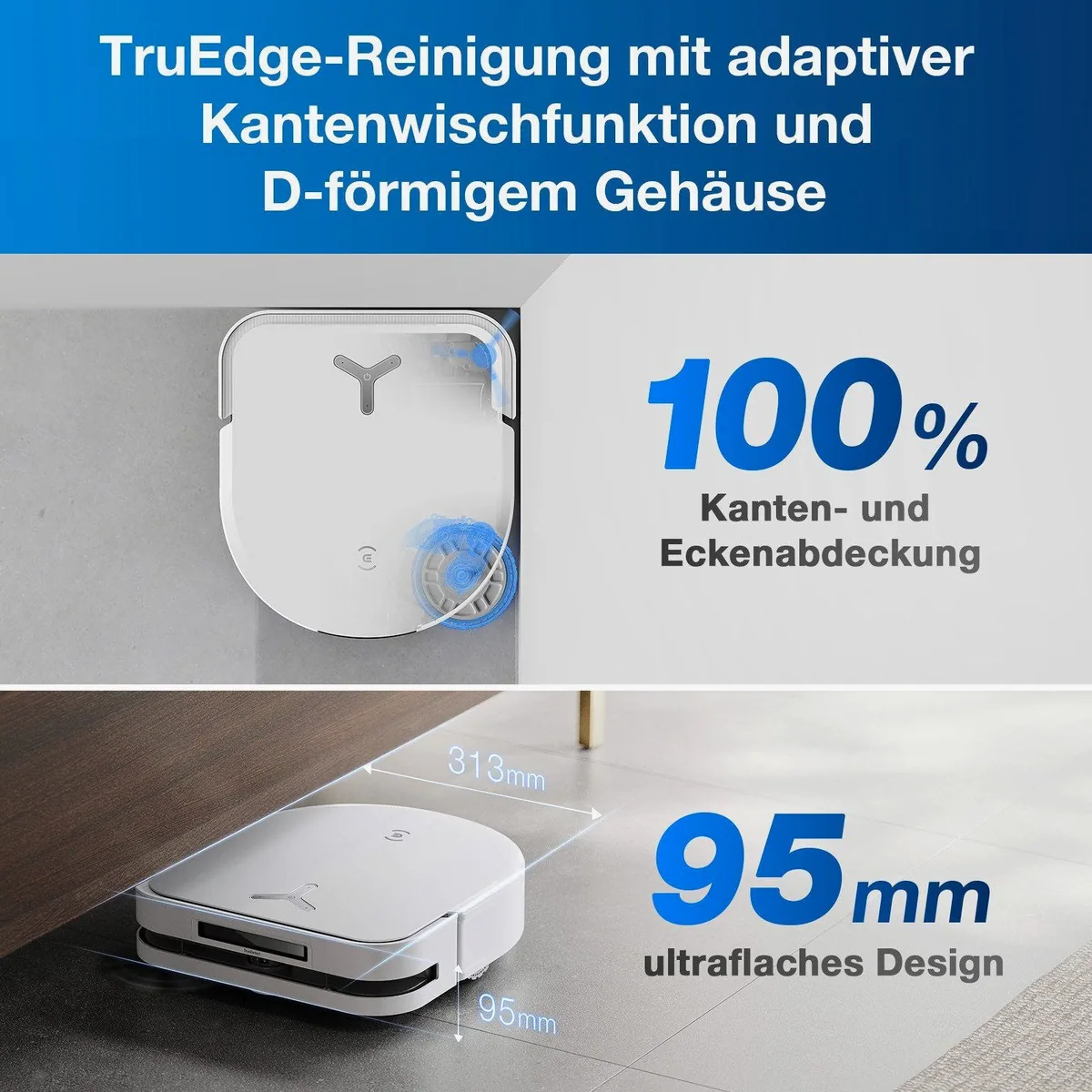 ECOVACS Deebot X5 Omni, Nass-Trocken-Saugroboter mit Wischfunktion, hohe Saugkraft & intelligente Navigation 5
