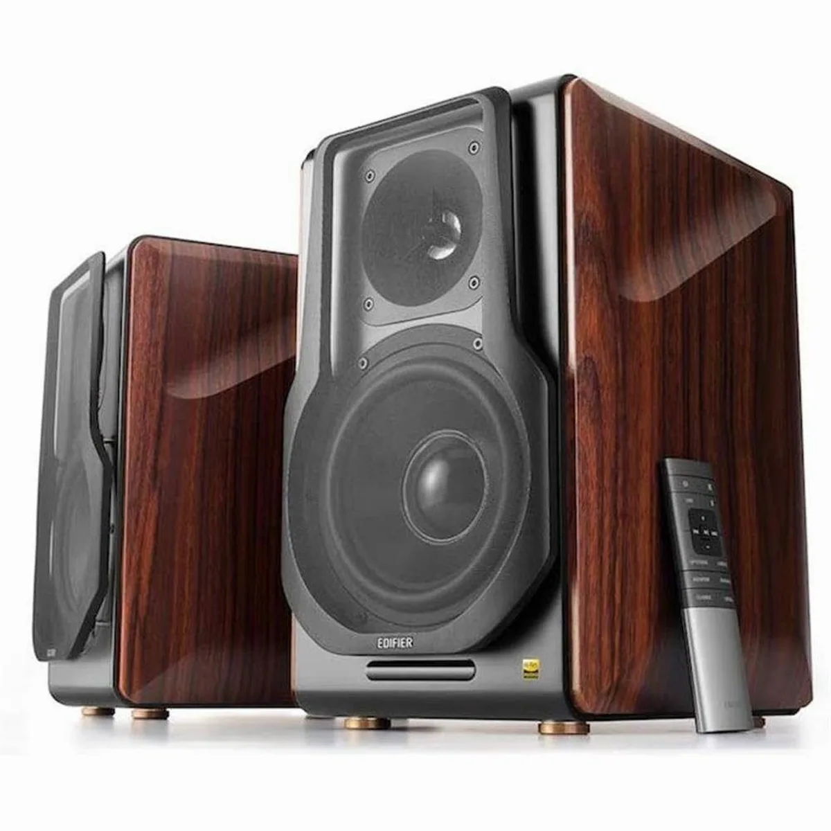 Edifier S3000Pro Aktivlautsprecher, Bluetooth, 256 W, Holz — kraftvoller Klang, vielseitige Anschlüsse, elegante Optik