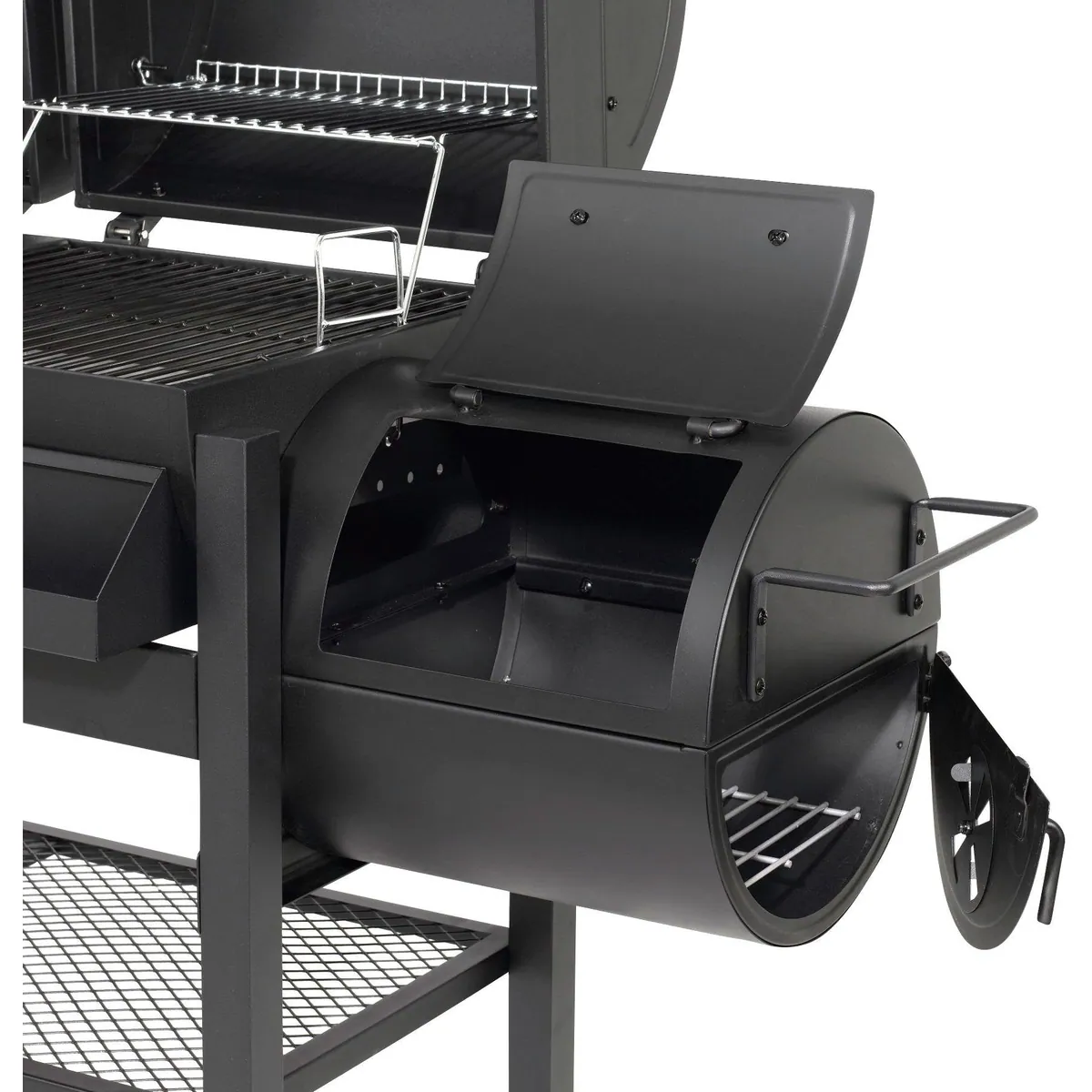 El Fuego Gasgrill Sierra, vielseitige Gas- und Holzkohlekombination, große Grillfläche 5