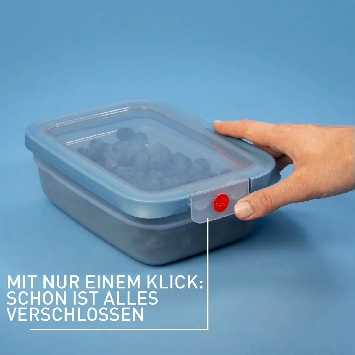 Emsa oneClick Frischhaltedosen Set, 3-teilig, 100% dicht, einfaches Öffnen & Schließen 2