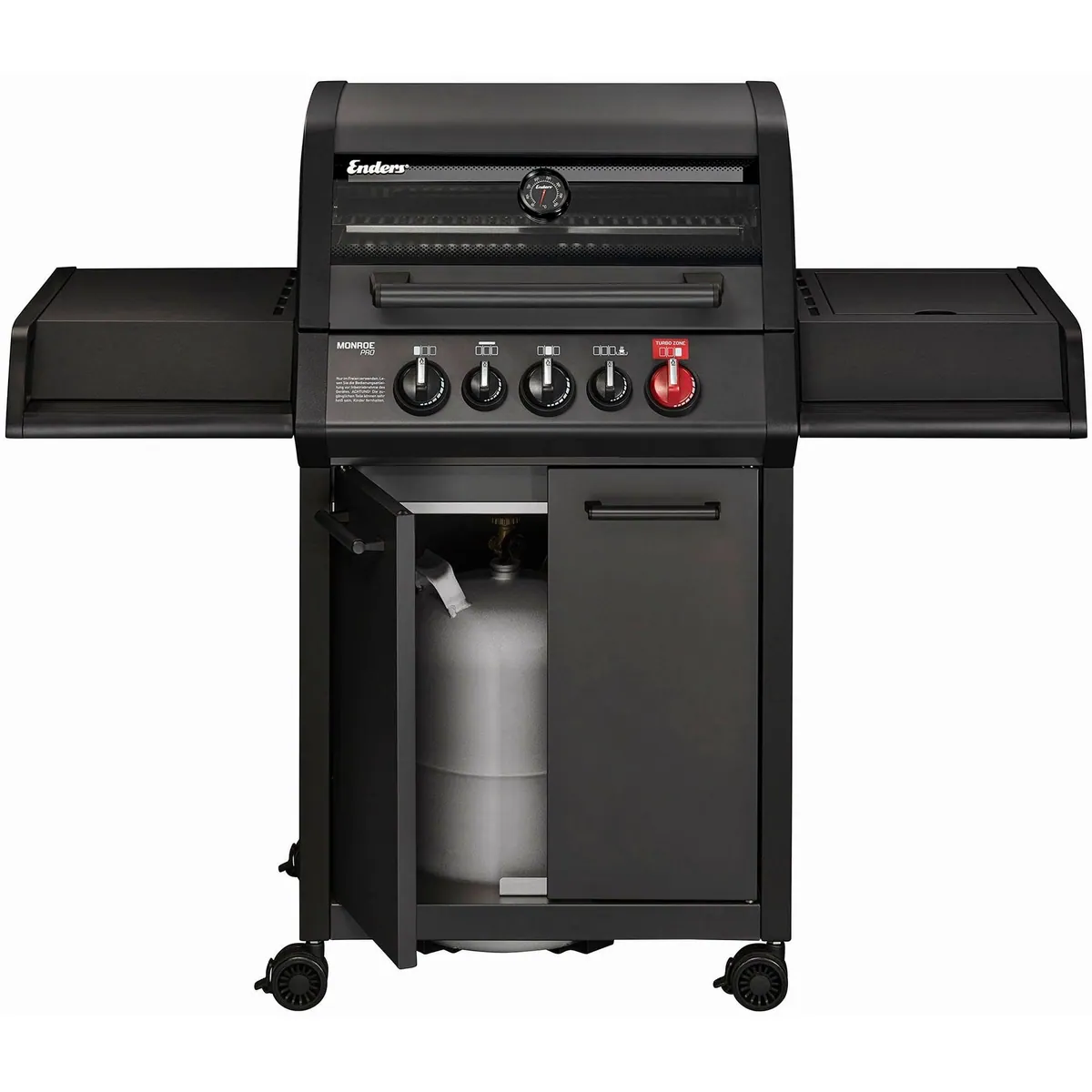 Enders Gasgrill Monroe Pro 3 SIK Turbo Shadow, vielseitig, langlebig, einfache Reinigung 3