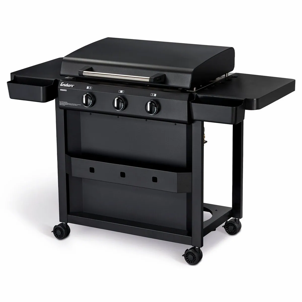 Enders AMARO Gasgrill, große Edelstahl-Plancha, stufenlos regulierbare Brenner