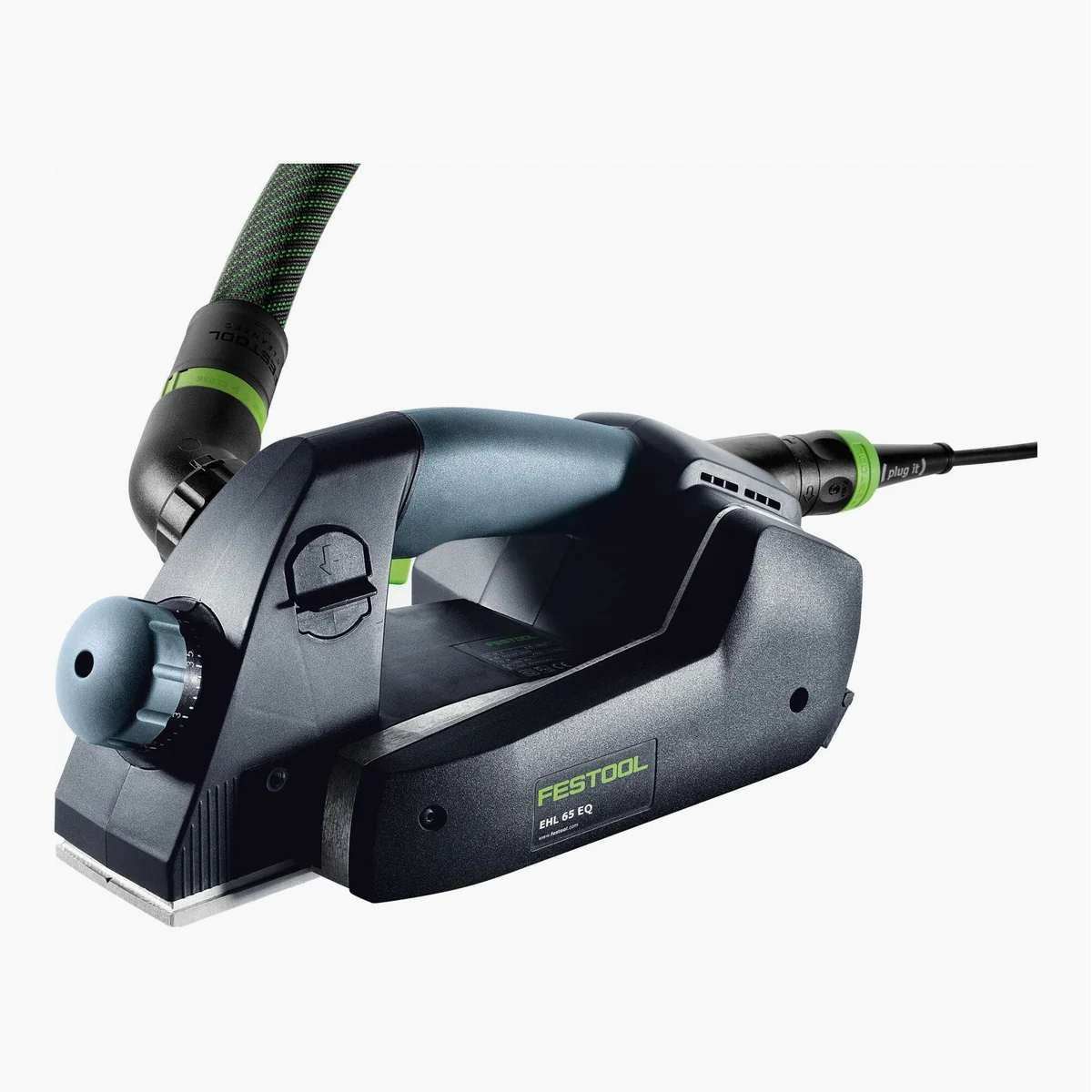 FESTOOL Einhandhobel EHL 65 EQ-Plus, leicht, leise, präzise — max. Spanabnahme 4 mm 2