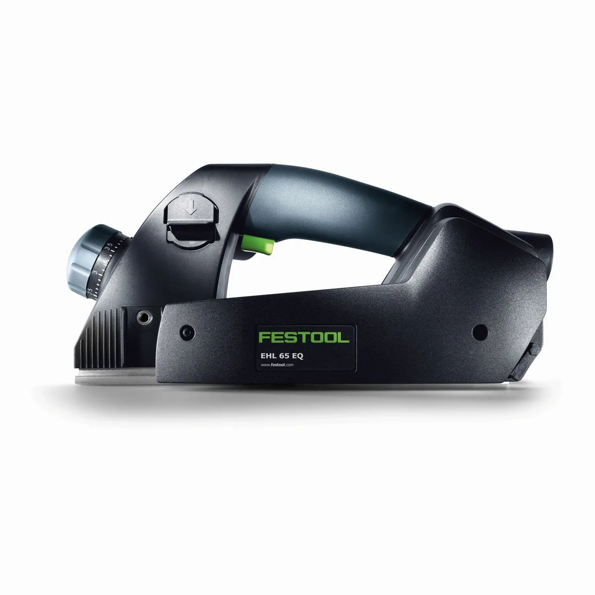 FESTOOL Einhandhobel EHL 65 EQ-Plus, leicht, leise, präzise — max. Spanabnahme 4 mm 4