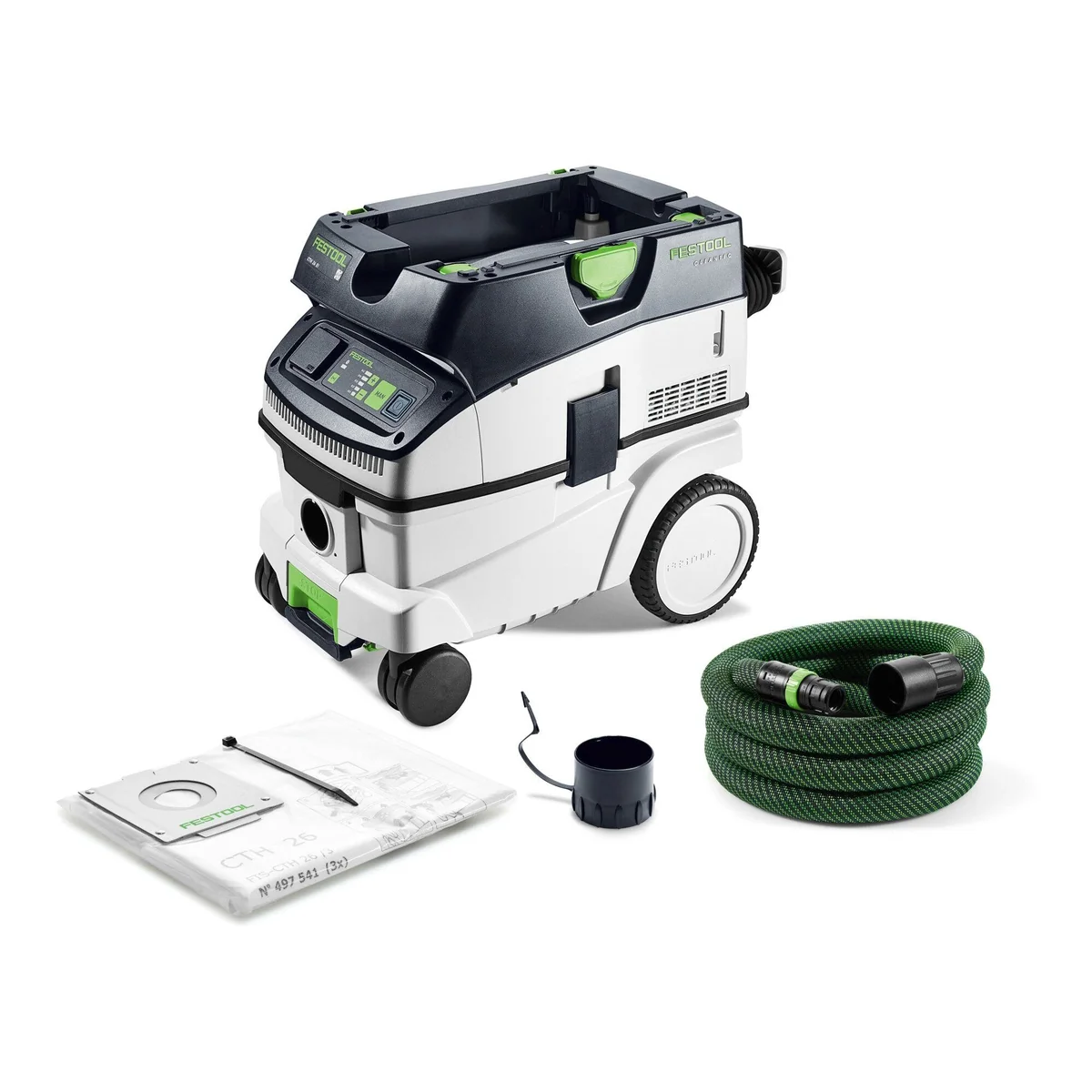 FESTOOL Absaugmobil CLEANTEC CTH 26 EI, hohe Saugleistung, Bluetooth-Technologie, Touch-Bedienung