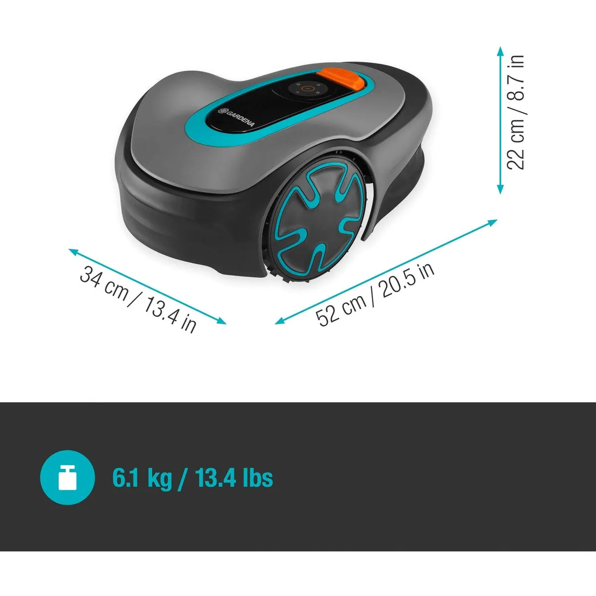 GARDENA Mähroboter SILENO minimo, für Flächen bis 250m², Bluetooth-Steuerung 3