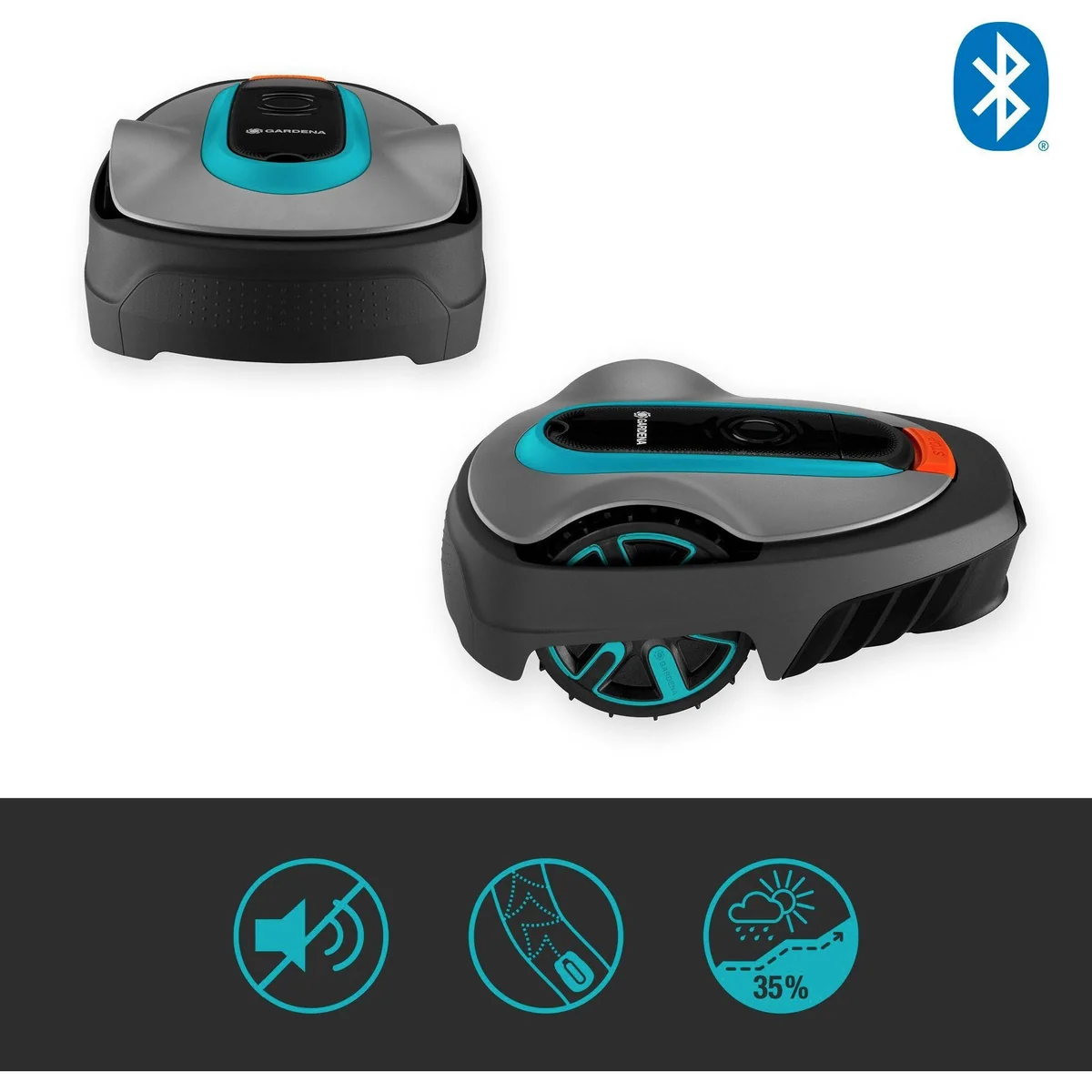 GARDENA SILENO city Mähroboter, ideal für kleine Gärten, leise & programmierbar 2