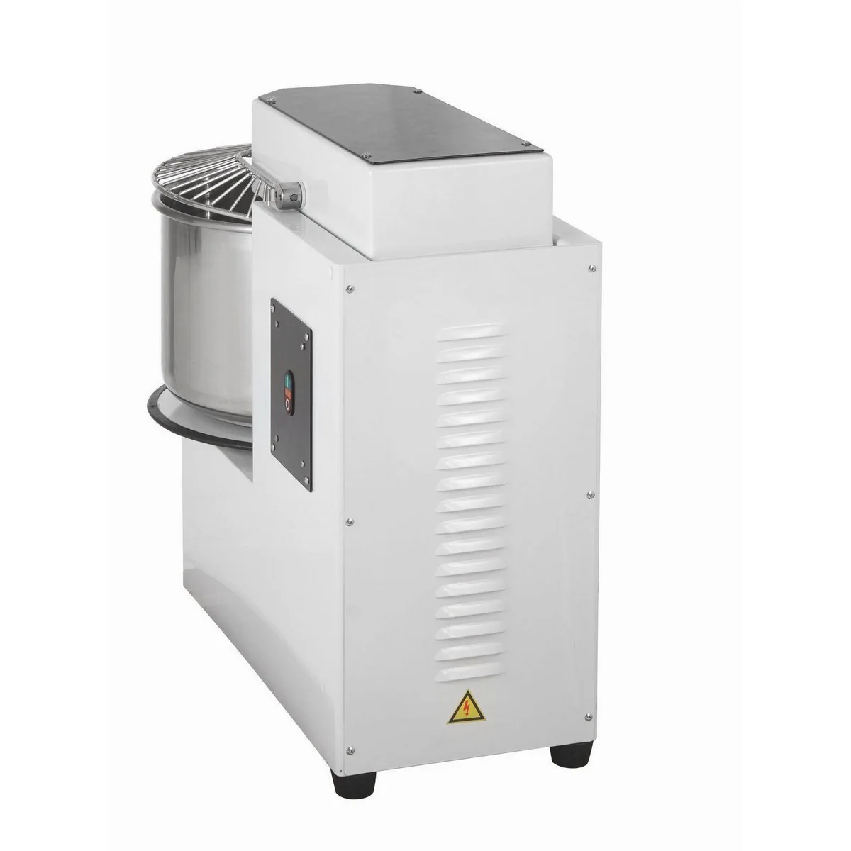 GastroHero Spiralteigmaschine, 20 l Kessel, Edelstahl, variabler Kopf, 1100 W 2