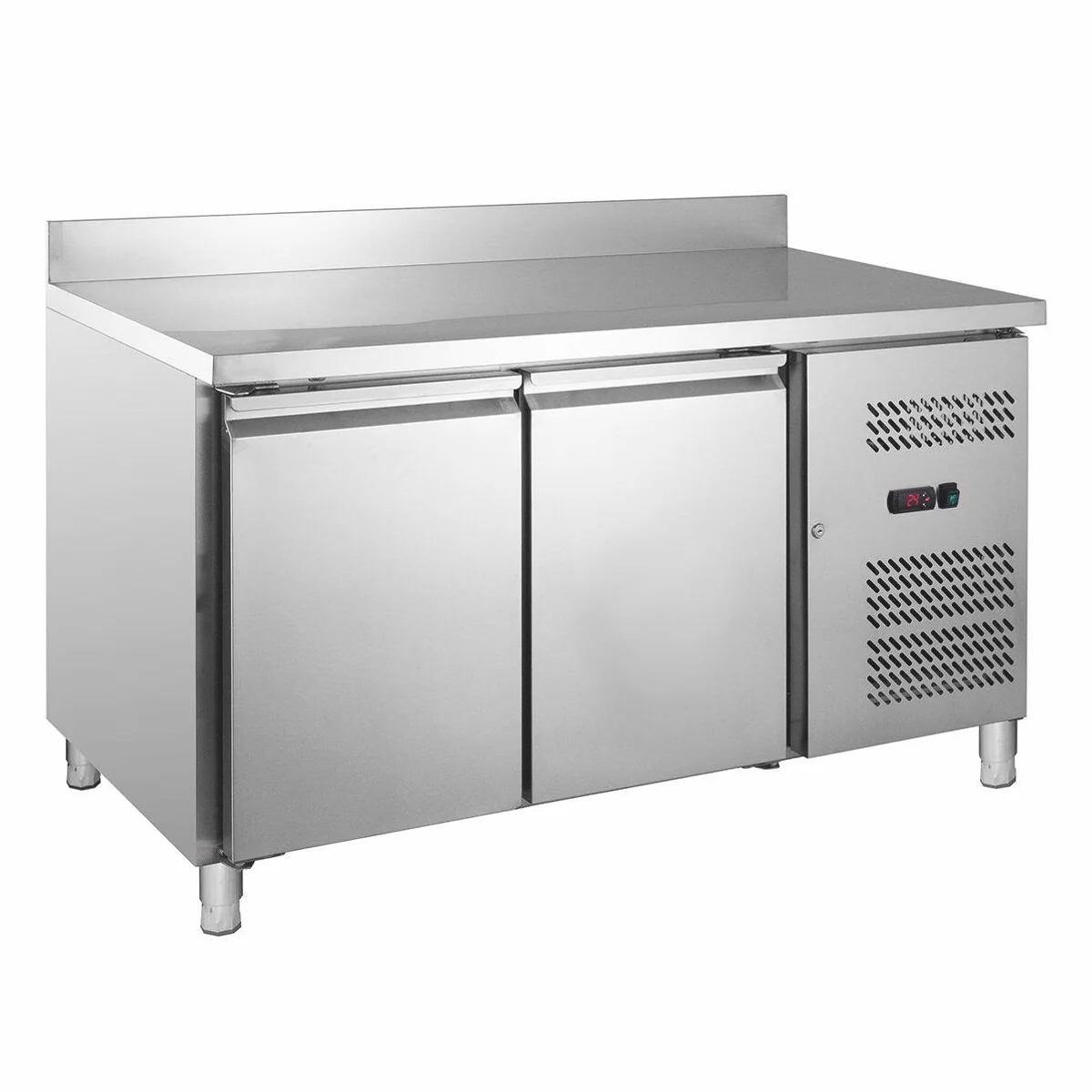 GastroHero Gefriertruhe Tiefkühltisch, 2 Türen, -22 °C, Edelstahl — großzügiger Stauraum, gleichmäßige Kühlung, einfache Reinigung