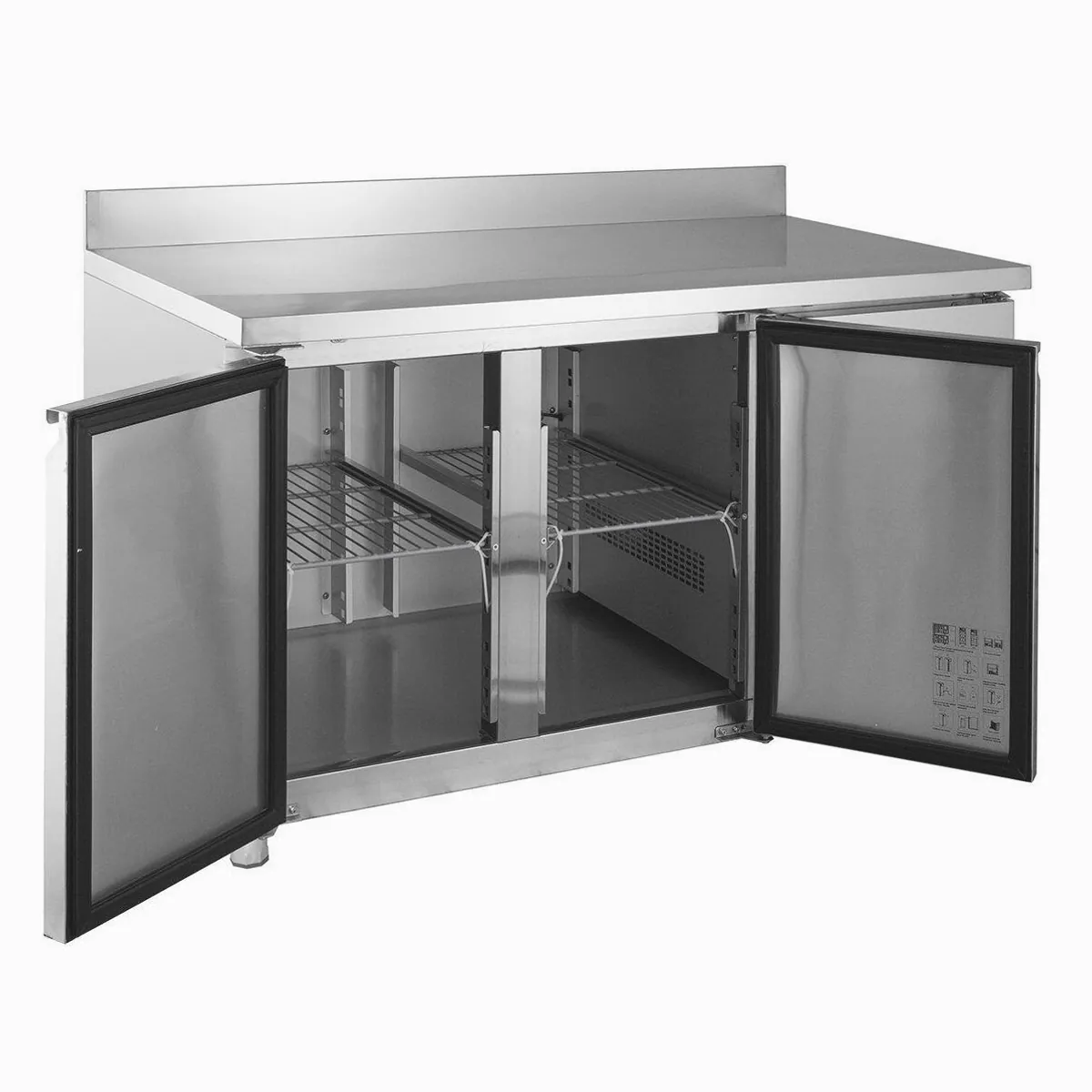 GastroHero Gefriertruhe Tiefkühltisch, 2 Türen, -22 °C, Edelstahl — großzügiger Stauraum, gleichmäßige Kühlung, einfache Reinigung 3