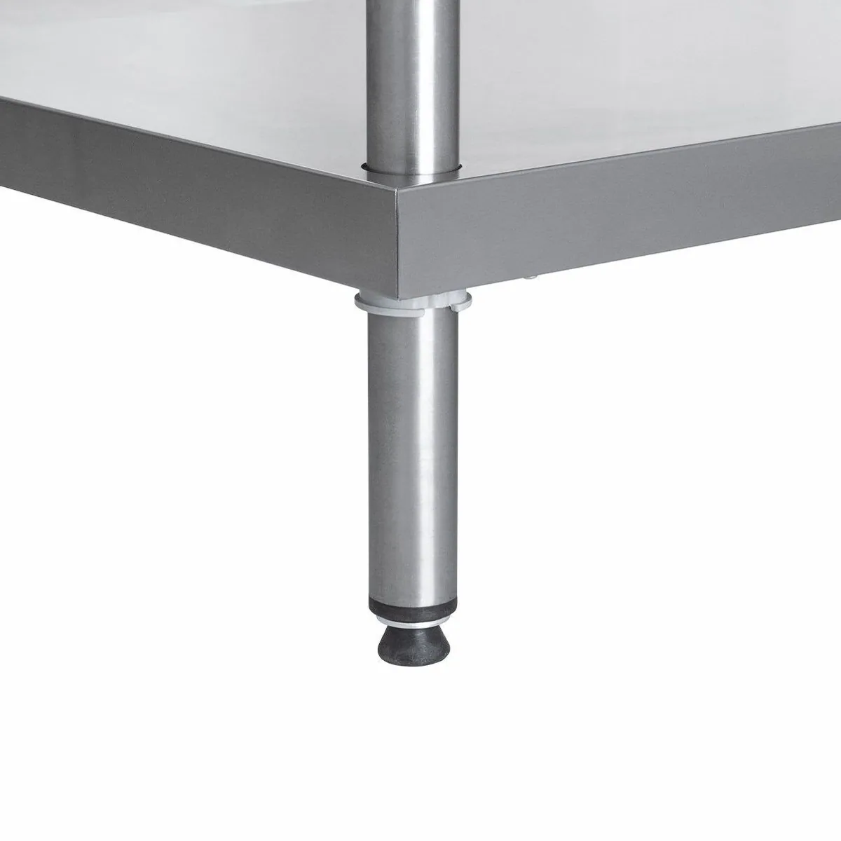 GastroHero Edelstahl Regal, hohe Tragkraft, hygienische Oberfläche — 80x50x180 cm 2