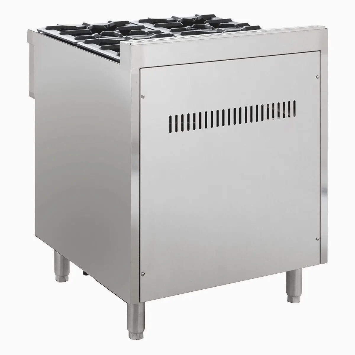 GastroHero Gasherd ECO, 4 Brenner, 28,8 kW, Edelstahl 2