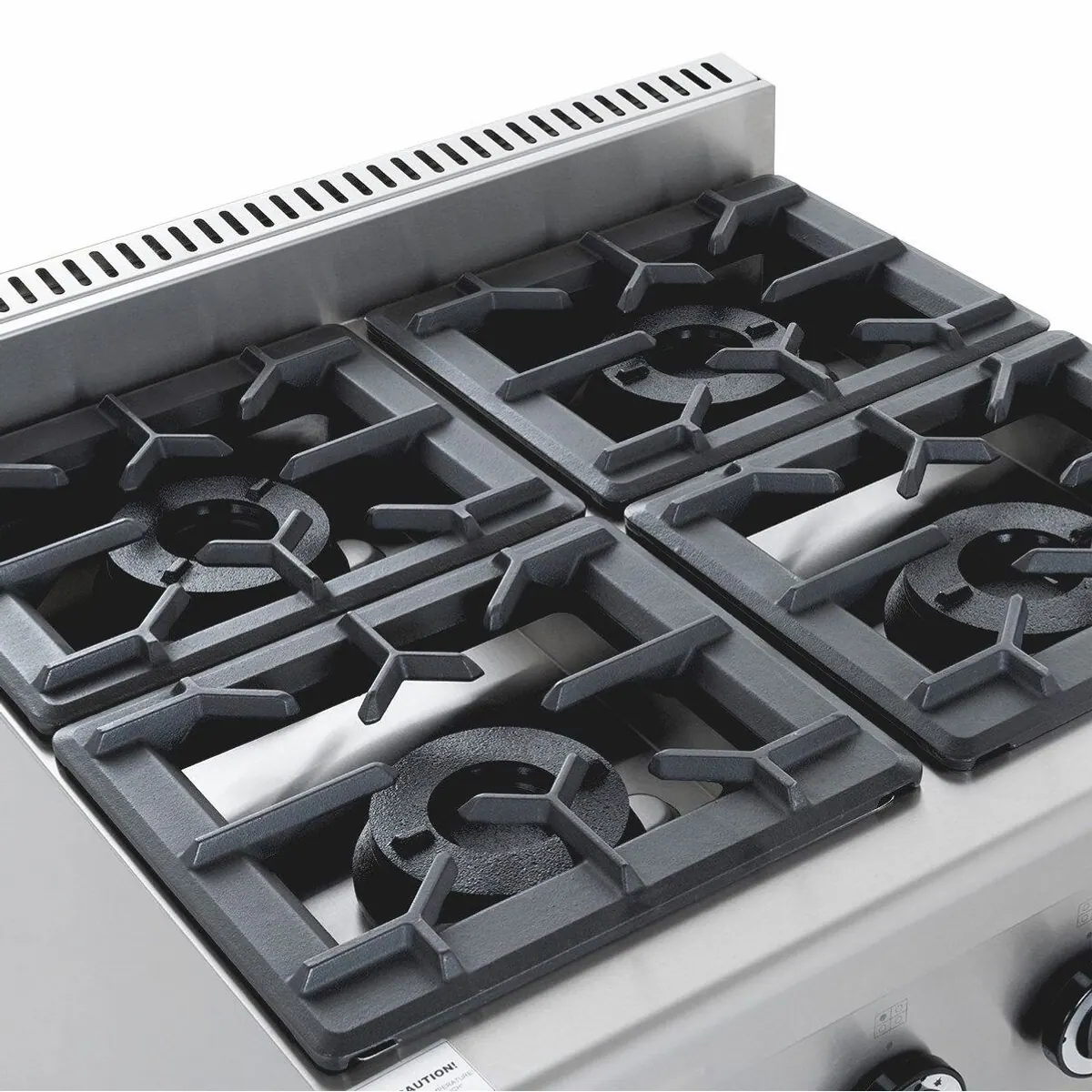GastroHero Gasherd ECO, 4 Brenner, 28,8 kW, Edelstahl 3