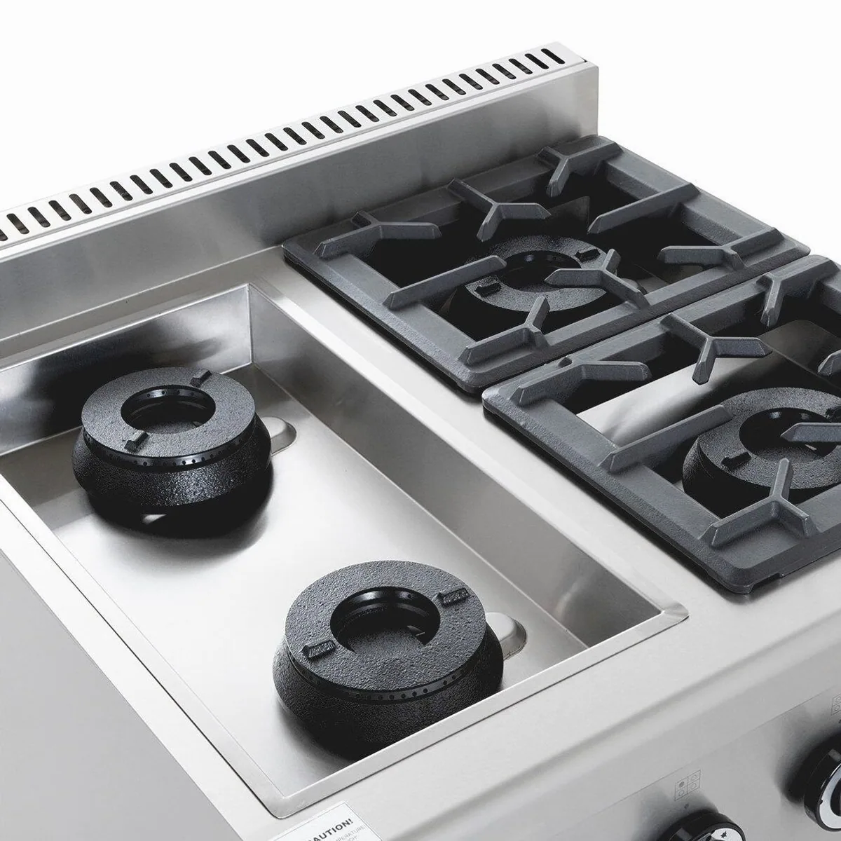 GastroHero Gasherd ECO, 4 Brenner, 28,8 kW, Edelstahl 5