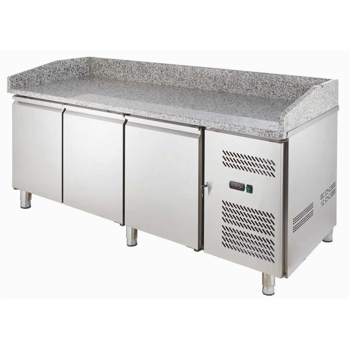 GastroHero Pizzakühltisch ECO, 580 Liter Volumen, digitale Temperaturanzeige, automatische Abtauung 3