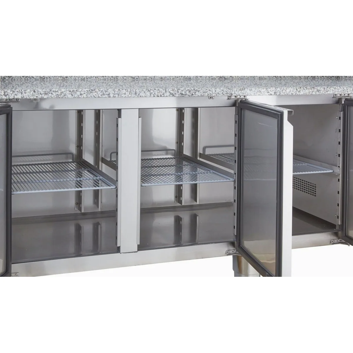 GastroHero Pizzakühltisch ECO, 580 Liter Volumen, digitale Temperaturanzeige, automatische Abtauung 5