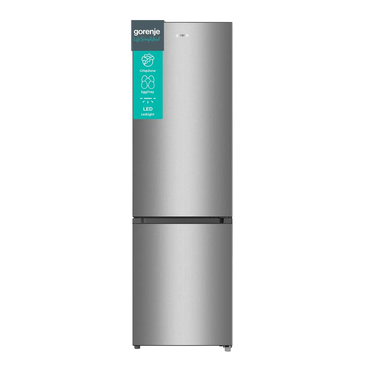 GORENJE RK4182PS4 Kühl-/Gefrierkombination, flexible Lagerung, LED-Beleuchtung
