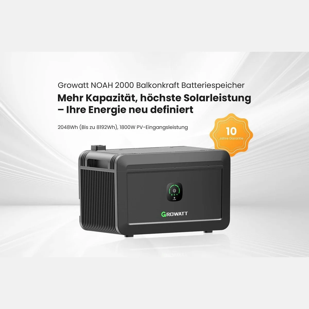 Growatt NOAH 2000 Speicher, erweiterbar, Niedrigtemperaturschutz, App-Steuerung 2