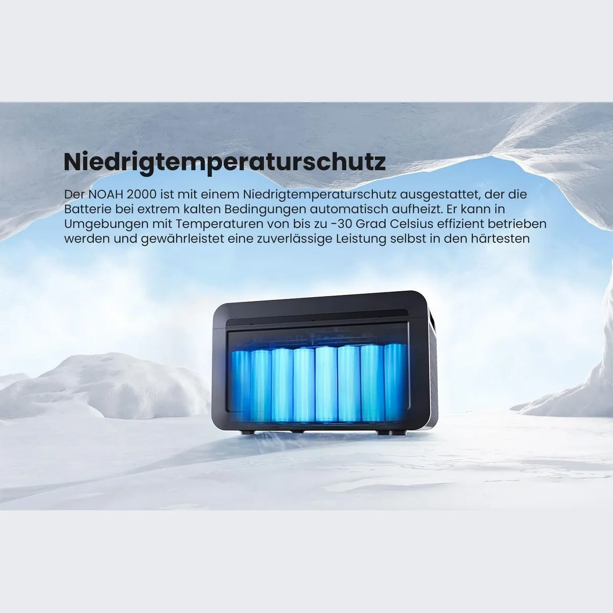 Growatt NOAH 2000 Speicher, erweiterbar, Niedrigtemperaturschutz, App-Steuerung 5
