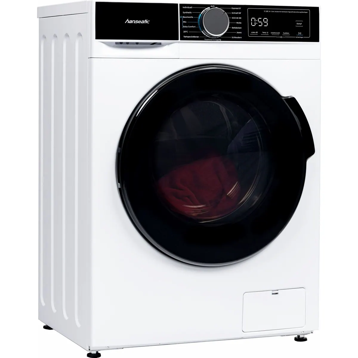 Hanseatic HWMA714A Waschmaschine, energieeffizient, AquaStop, 7 kg Fassungsvermögen