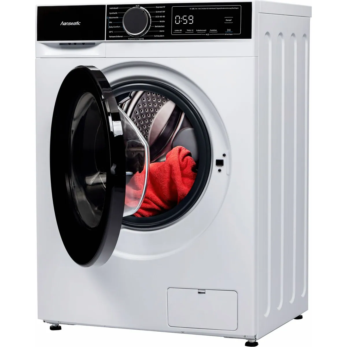 Hanseatic HWMA714A Waschmaschine, energieeffizient, AquaStop, 7 kg Fassungsvermögen 2