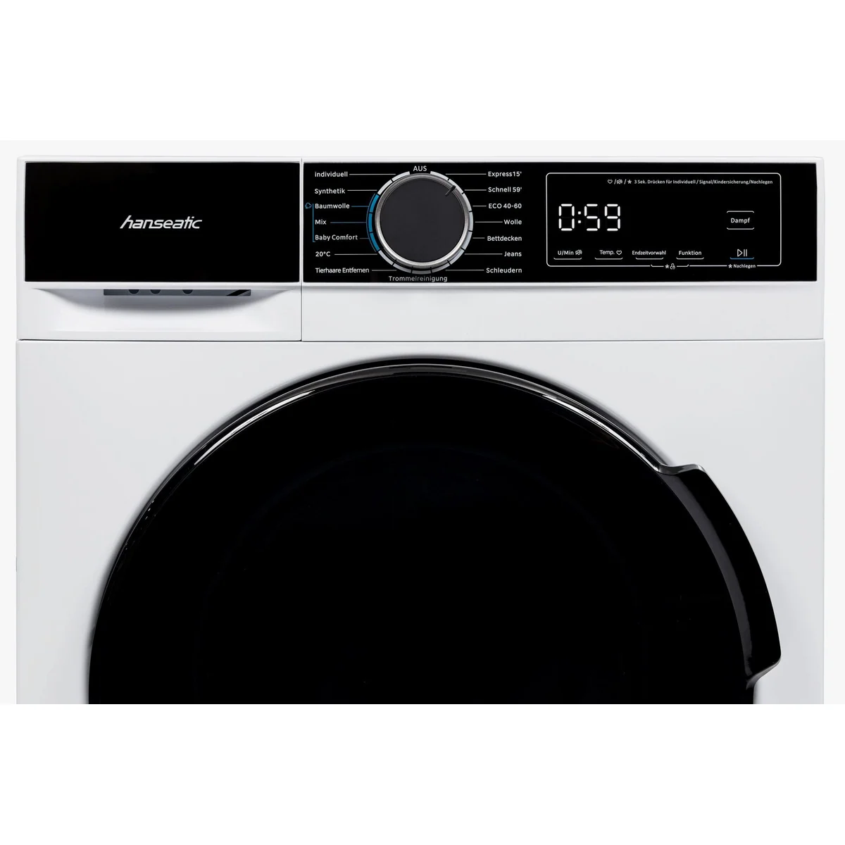 Hanseatic HWMA714A Waschmaschine, energieeffizient, AquaStop, 7 kg Fassungsvermögen 4