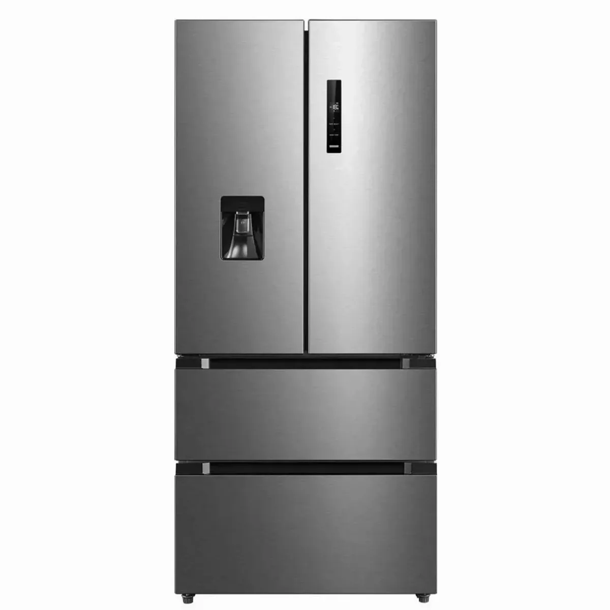 Hanseatic HFD18983DWDI Kühlschrank, 343 l Kühlvolumen, integrierter Wasserspender, leiser Betrieb