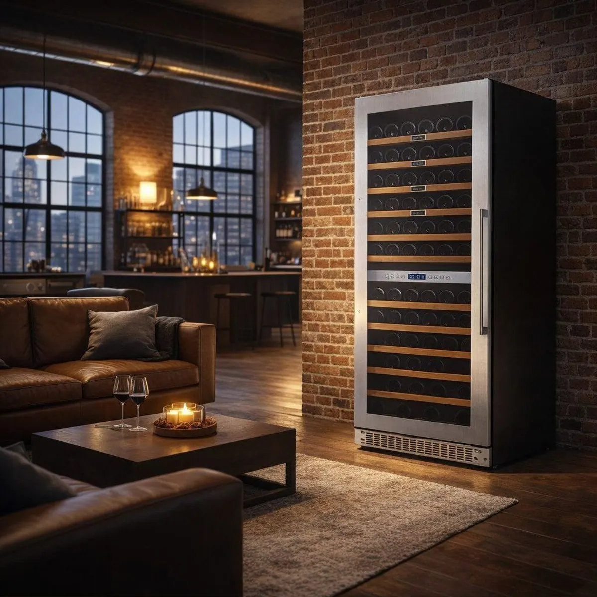 Hanseatic Weinkühlschrank HWC171FCIA, für 171 Flaschen, energieeffizient und geräuscharm 5