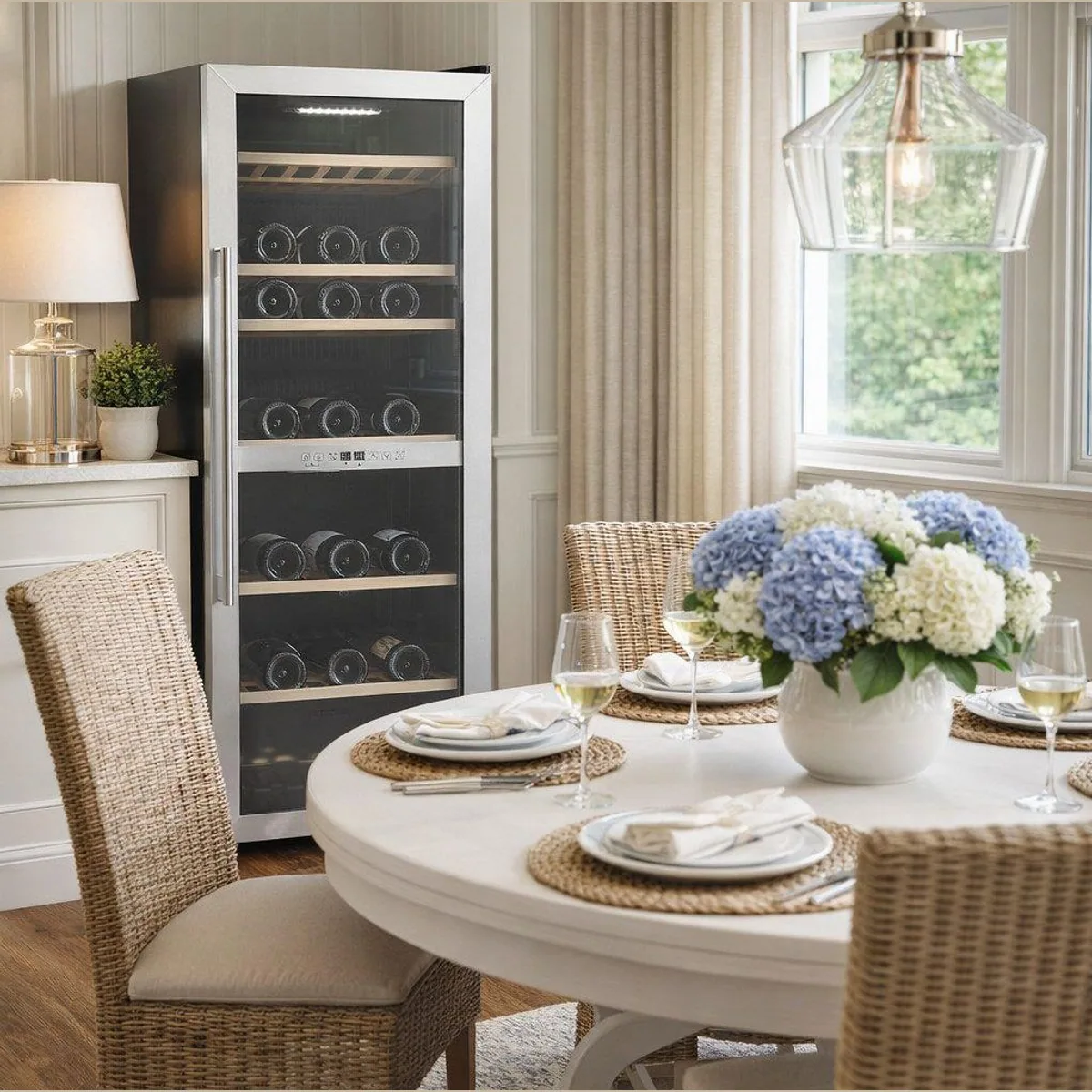 Hanseatic Weinkühlschrank HWC77FCIA, für 77 Flaschen, energieeffizient, elegante Optik 3