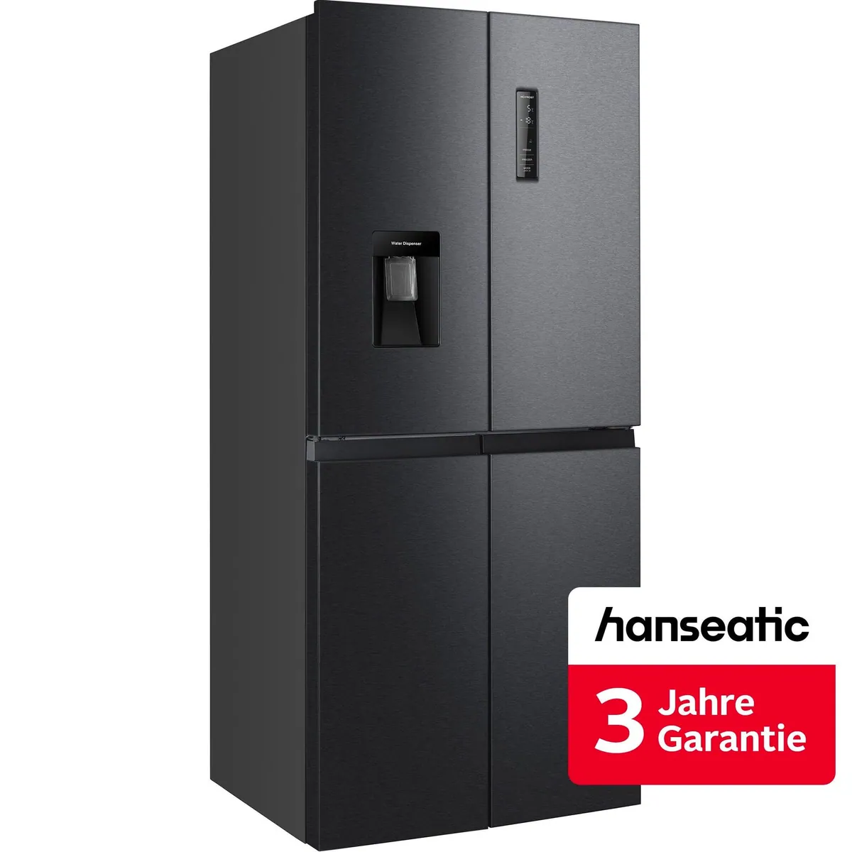 Hanseatic Multi Door HCDB18080DWDBI, großer Stauraum, energieeffizient, inkl. Wasserspender