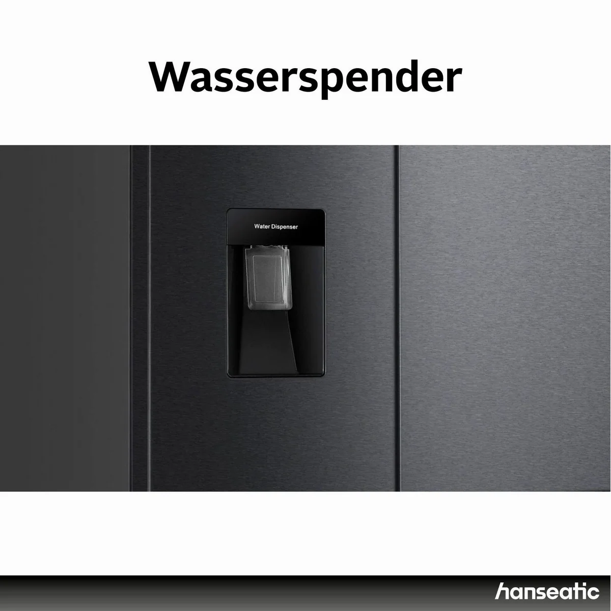 Hanseatic Multi Door HCDB18080DWDBI, großer Stauraum, energieeffizient, inkl. Wasserspender 3