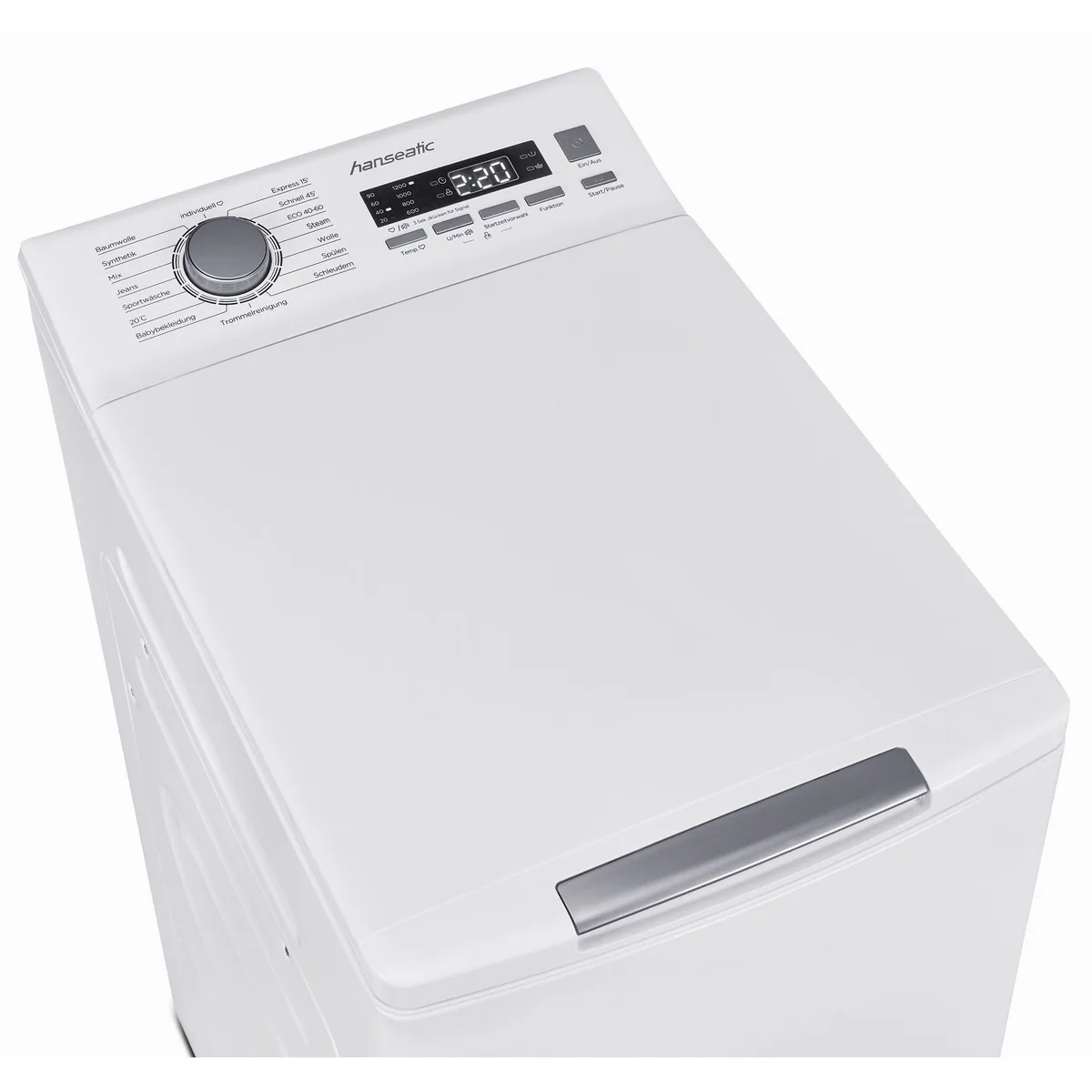 Hanseatic Toplader-Waschmaschine HTW7512A, 7,5 kg Fassungsvermögen, Energieeffizienzklasse A 2
