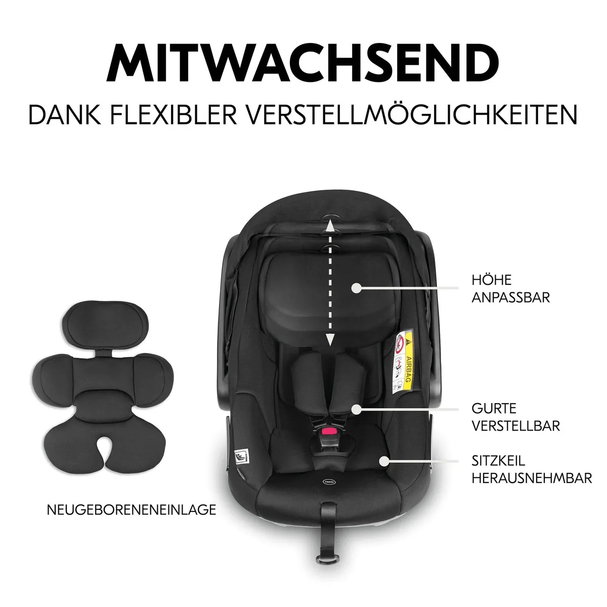 Hauck Move N Care Trio Set, 3in1 Kinderwagen mit Babywanne, Babyschale und Zubehör 4