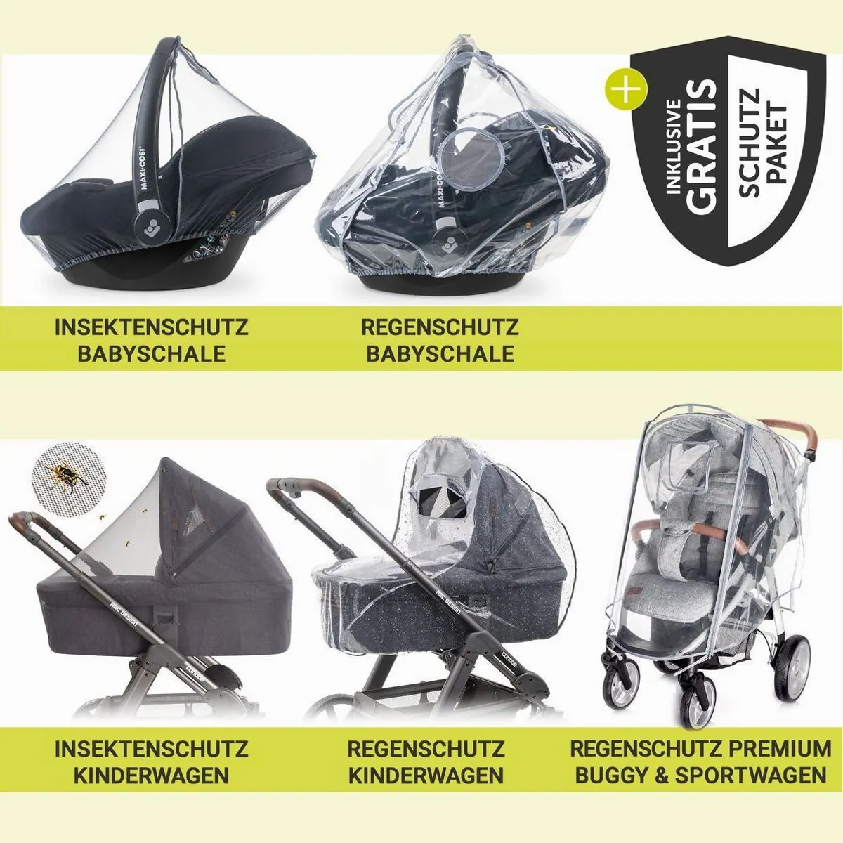 Hauck Move N Care Trio Set, 4in1 Kinderwagen mit Babywanne, Isofix-Basis & Zubehör 2