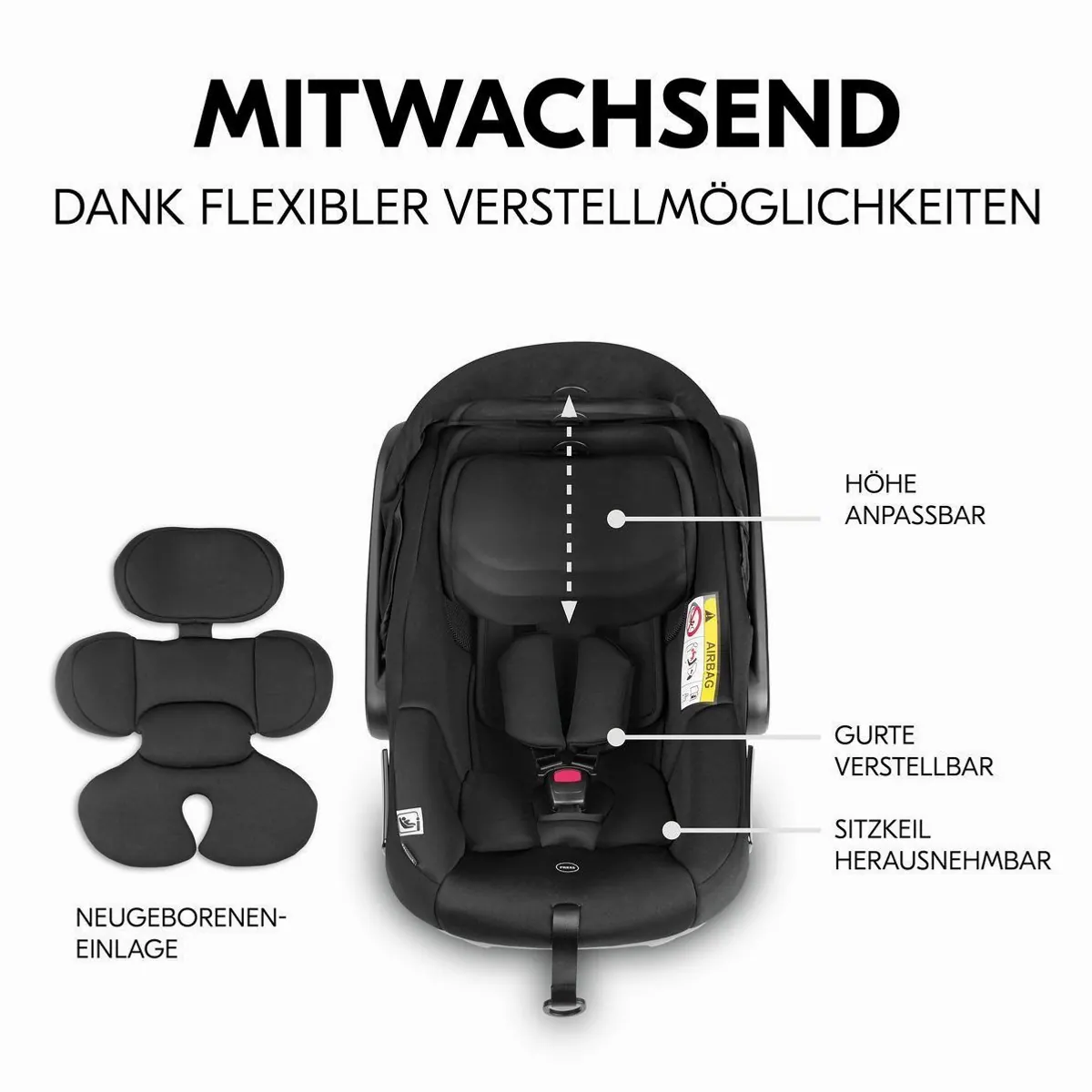 Hauck Move N Care Trio Set, 4in1 Kinderwagen mit Babywanne, Isofix-Basis & Zubehör 5