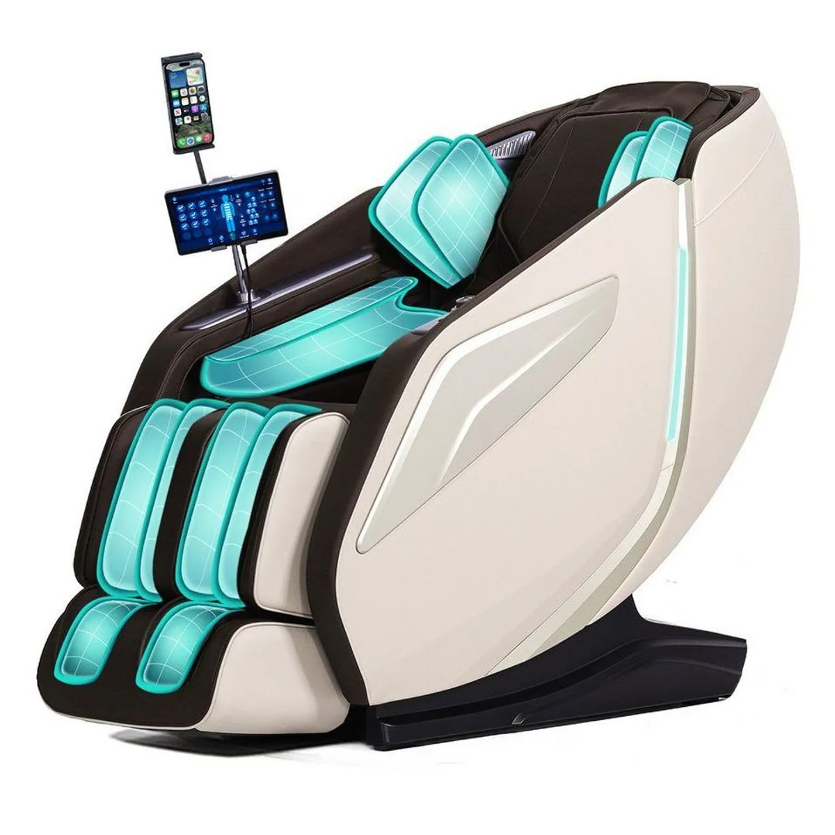 HealthRelife A337 Massagesessel, 15 Massage-Modi, Yoga-Stretching, SL-Track