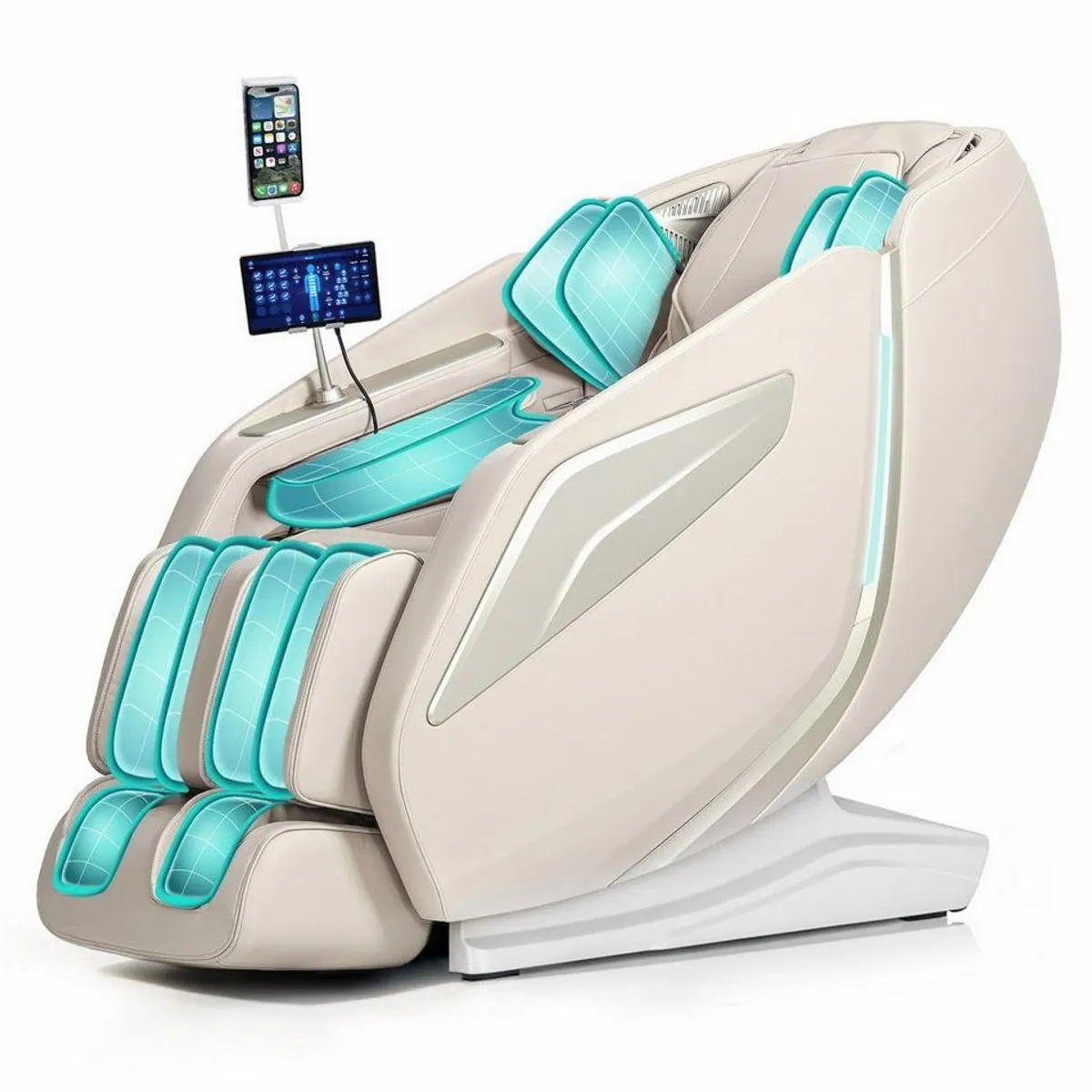 HealthRelife A337 Massagesessel, 15 Massage-Modi, Yoga-Stretching, SL-Track