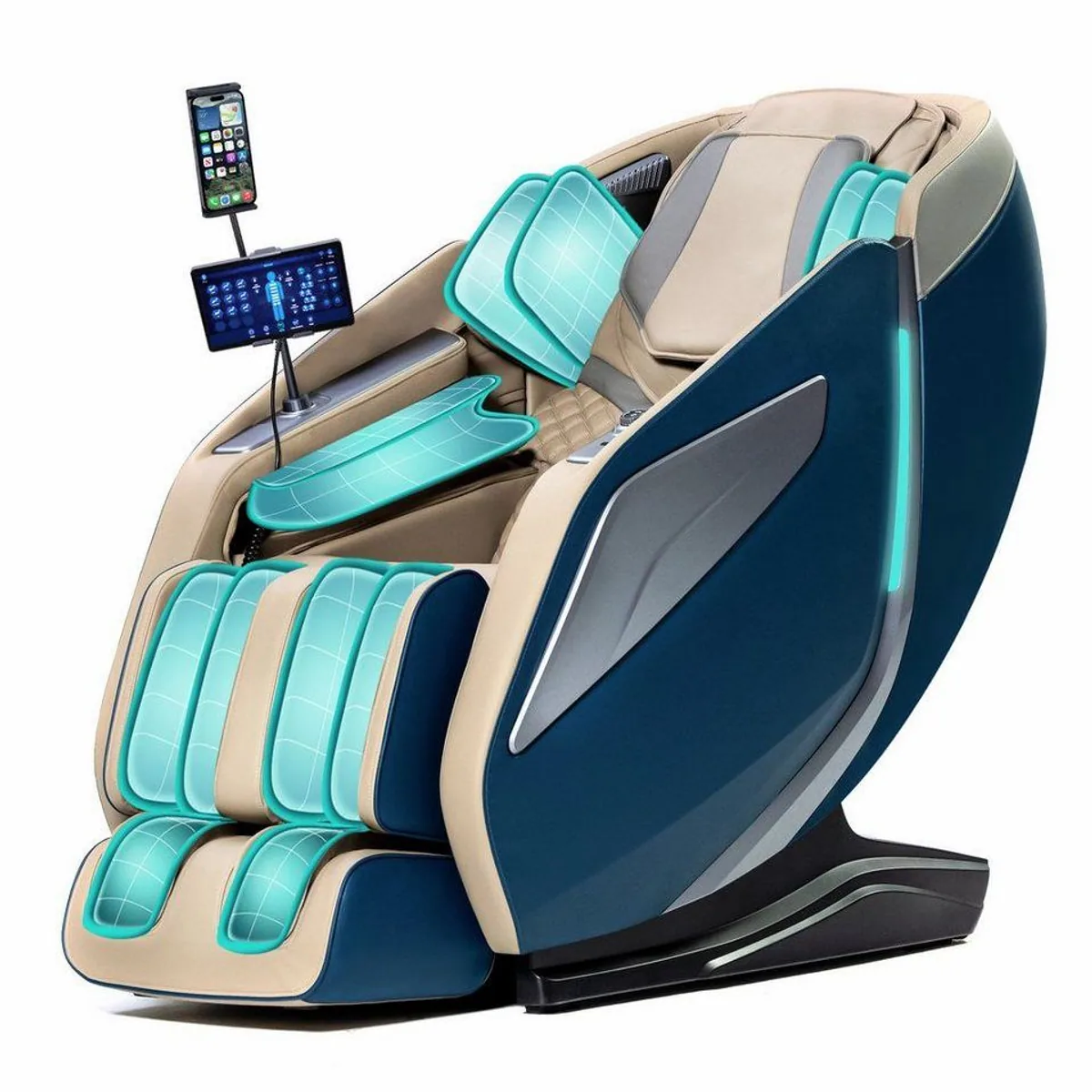 HealthRelife A337 Massagesessel, 15 Massage-Modi, Yoga-Stretching, SL-Track