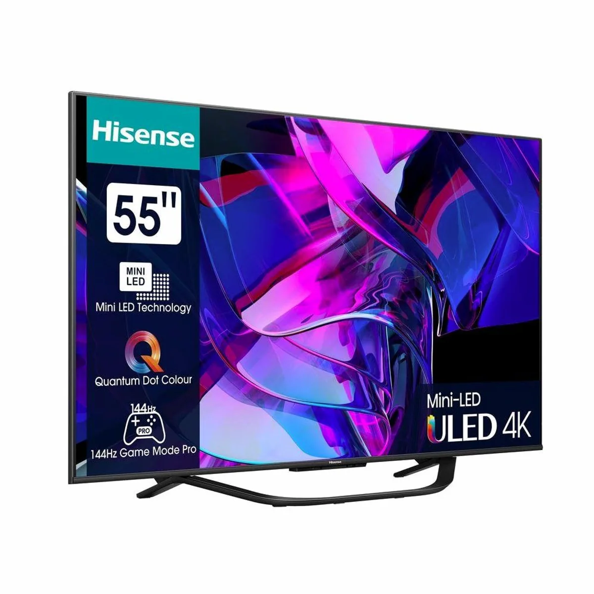 Hisense 55U7KQ Mini-LED-Fernseher, 4K Ultra HD, brillantes Bild, schlankes Design 2