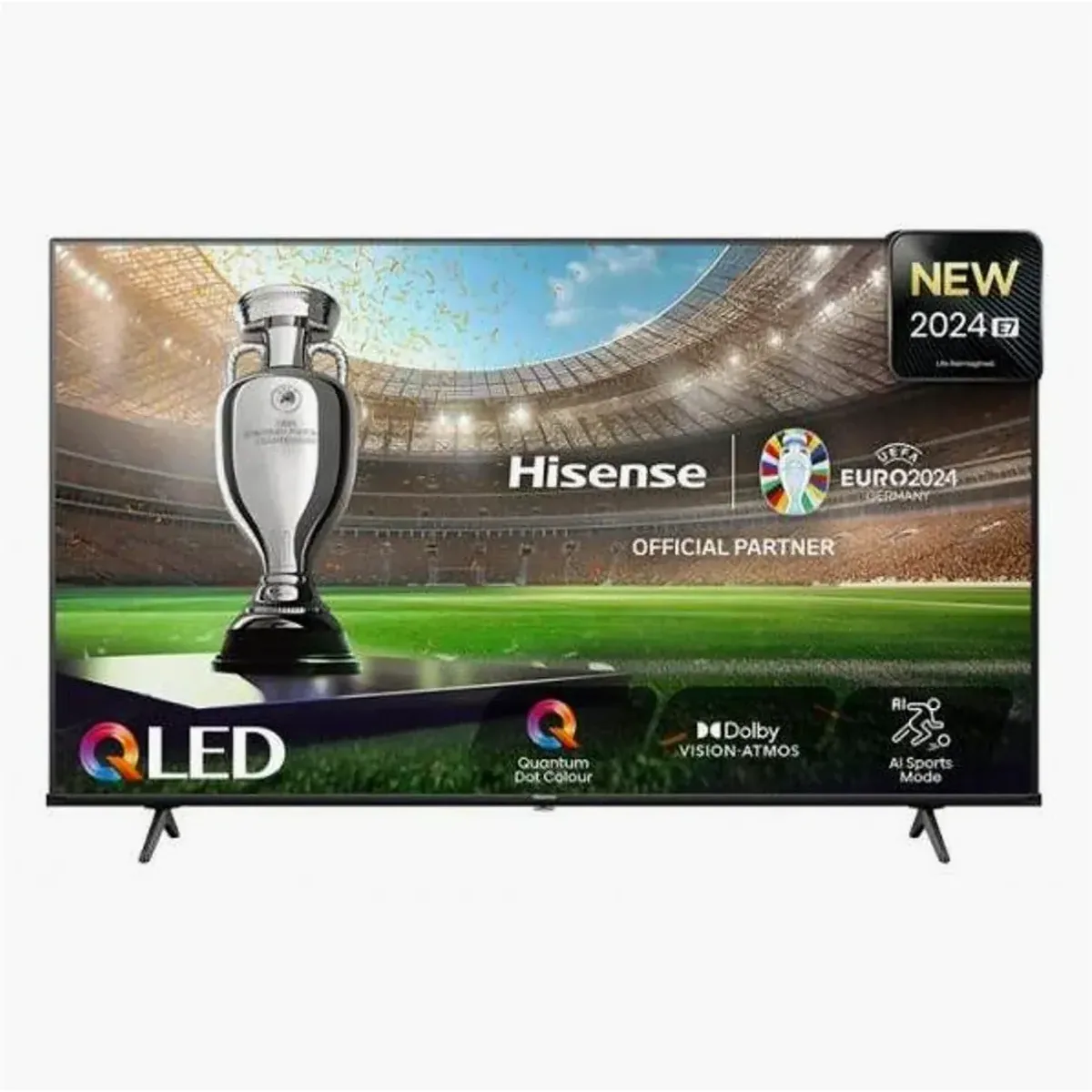 Hisense 55E77NQ QLED TV, 55 Zoll, 4K Ultra HD, Smart-TV-Funktionen