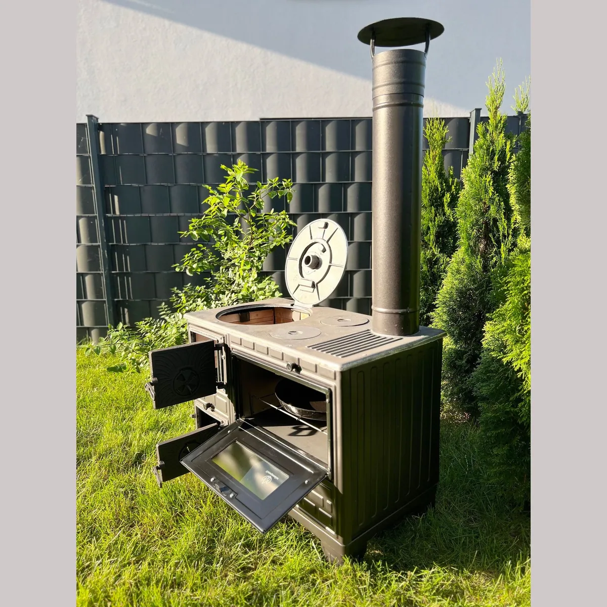 HomeParadise Gartenofen, vielseitig nutzbar, robuste Bauweise, effiziente Wärme 4