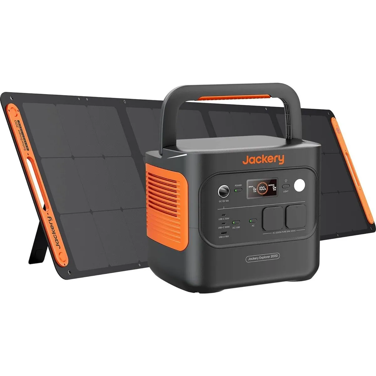 Jackery Explorer 2000 v2 Powerstation, 2042Wh Kapazität, 2200W Leistung, tragbar & effizient