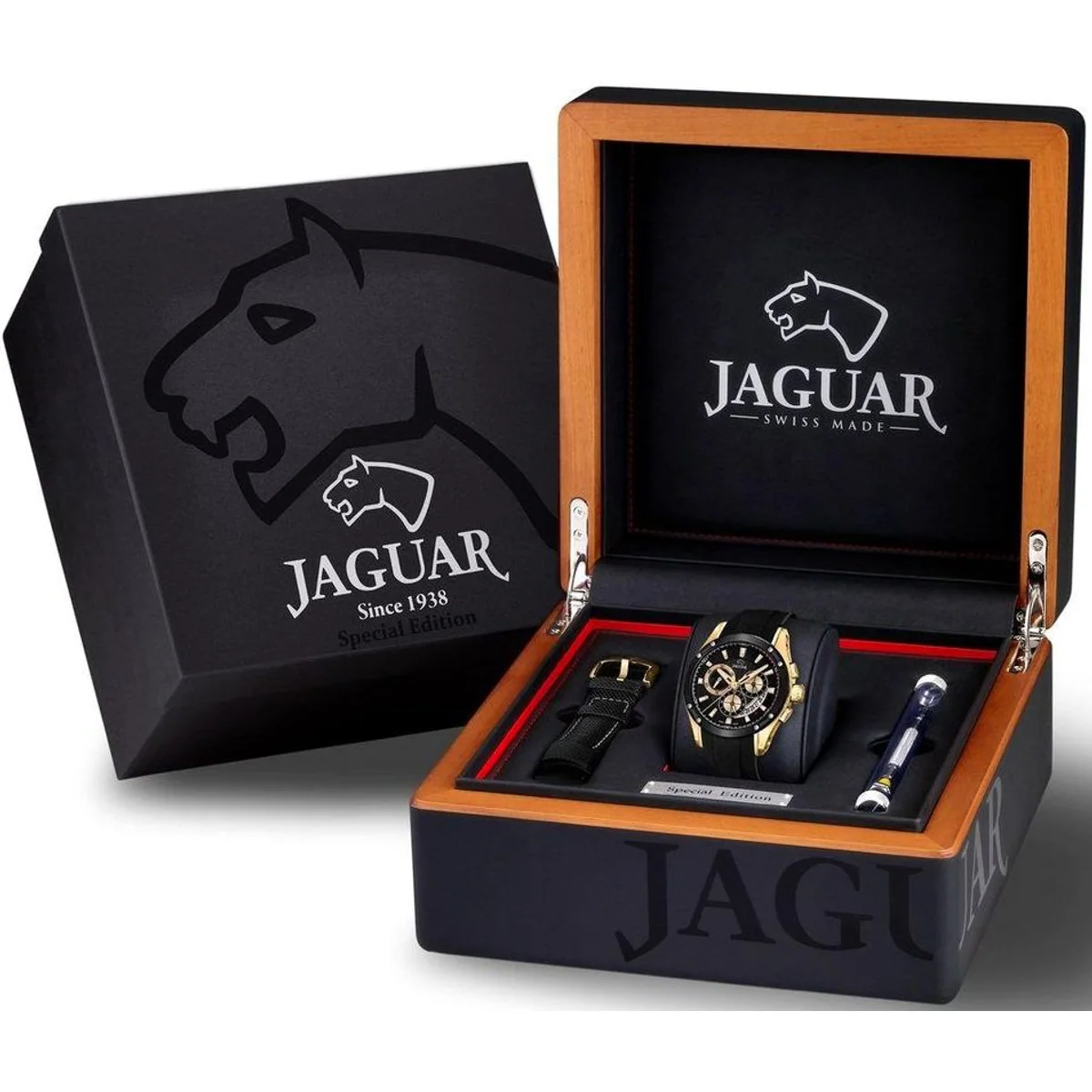 Jaguar Chronograph J691/2, 3-teiliges Set mit Wechselband und Werkzeug