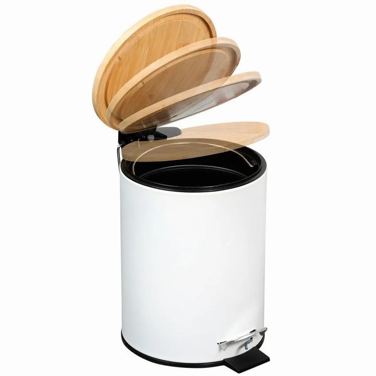 Kesper Kosmetikeimer, 3l, FSC-zertifizierter Bambusdeckel, Soft-Close-Funktion 2