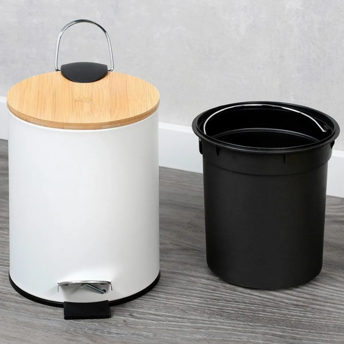 Kesper Kosmetikeimer, 3l, FSC-zertifizierter Bambusdeckel, Soft-Close-Funktion 3