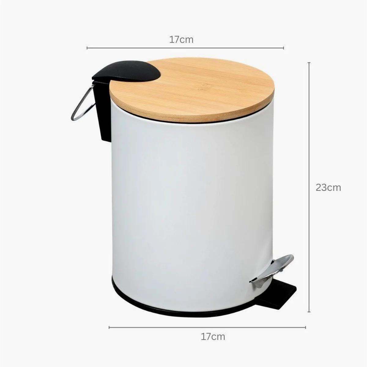 Kesper Kosmetikeimer, 3l, FSC-zertifizierter Bambusdeckel, Soft-Close-Funktion 4